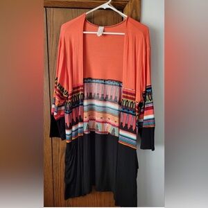 NWOT Now N Forever Coral Patterned Cardigan